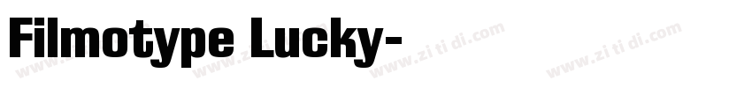 Filmotype Lucky字体转换